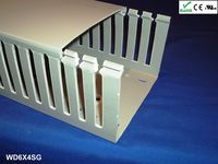 Machine-Pro Products WD6X4SG 6x4-Inch, 2 Meter Open Slot Wiring Cable Management Duct with Cover, 4 Set - Gray