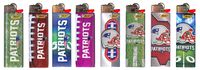 Bic NFL New England Patriots Lighters Brand New 2016 Designs (Patriots 8pk)