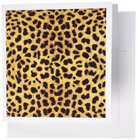 3dRose Cheetah Animal Print - Greeting Cards, 6 x 6 inches, set of 12 (gc_20340_2)