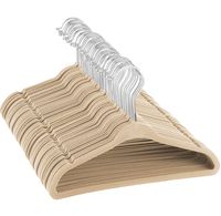 ZOBER Premium Kids Velvet Hangers (14" Inch - 50 Pack) Non Slip Junior Hangers, Ultra Slim Space Saving Childrens Hangers - 360° Swivel Hook, Strong & Durable Preteen Hangers (Medium)