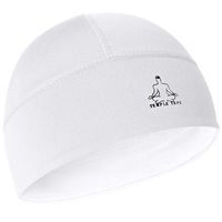 Temple Tape Skull Cap Beanie- Helmet Liner/Running Cap/Thermal Retention Moisture Wicking - Fits Under Helmets (White)