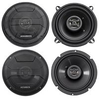 5.25" + 6.5" Hifonics Front + Rear Speaker Replacement For 02-05 Hyundai Accent