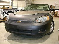 Lebra 2 piece Front End Cover Black - Car Mask Bra - Fits - CHEVROLET,MONTE CARLO,EXCLUDES SS,2006 2007