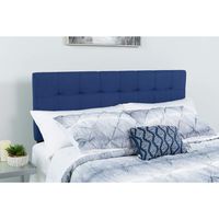 Flash Furniture Bedford Tufted Upholstered Queen Size Headboard in Navy Fabric