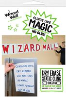 Wizard Wall Portable and Re-positionable Dry Erase Pre Cut Sheets, White, Available in 3 Sizes