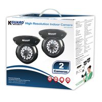KGUARD Security HD812CPK2 CAM KIT- 700TVL IR Dome Type 65' Night Vision Kit (Black)