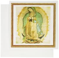 3dRose Photo Of Painting Of Our Lady Of Guadalupe - Greeting Cards, 6 x 6 inches, set of 12 (gc_60684_2)