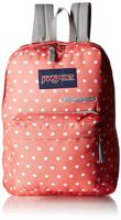 JanSport Unisex Digibreak Coral Sparkle/White Dots One Size