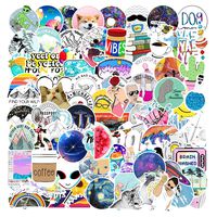 VANVENE 103pcs Cartoon Vintage Waterproof Stickers for Teen Girls Cool Vinyl Computer Water Bottles Skateboard Luggage Decal Patches