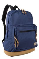 Everest Suede Bottom Daypack with Laptop Pocket Backpack, Navy, One Size