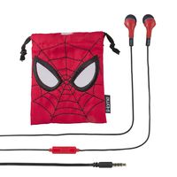 Marvel Avengers Noise Isolating Earbuds with Built in Microphone and Travel Pouch (Spiderman)