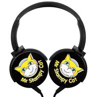 Stampy-Cat_Logo Wired Mega Bass Stereophone Medium for Kids or Adults
