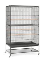 Prevue Hendryx F050 Pet Products Wrought Iron Flight Cage, X-Large, Hammertone Black