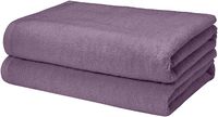 AmazonBasics Quick-Dry Bath Towels, 100% Cotton, Set of 2, Lavender