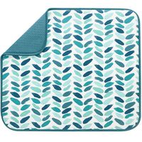 S&T 531101 Dish Drying Mat 16" x 18" Paint Stroke