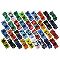 Race Car Toys Assorted for Kids, Boys or Girls - Free Wheeling Die Cast Metal Plastic Toy Cars Set of 36 Numbered Vehicles + Convertibles Great Gift, Party Favors or Cake Toppers