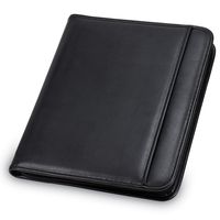 Samsill Professional Padfolio - Resume Portfolio / Business Portfolio with Secure Zippered Closure, 10.1 Inch Tablet Sleeve, 8.5 x11 Writing Pad, Black