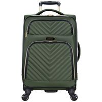 Kenneth Cole Reaction Women's Chelsea Collection 20" Chevron Quilted Softside Expandable 4-Wheel Spinner Carry-On Suitcase, Olive