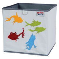 Trend Lab Dr. Seuss Fish Storage Bin, Yellow/Green/Red/Blue/Gray
