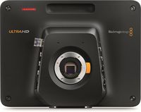 Blackmagic Design Studio 4K Camera with MFT Lens Mount, 10" Viewfinder, 12G-SDI & Optical Fiber Video I/O, Built-in Talkback, XLR Audio, 4 Hour Battery