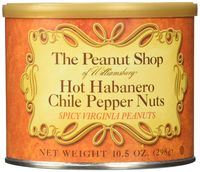 The Peanut Shop of Williamsburg Hot Habanero Chile Pepper Nuts, 10.5 Ounce