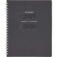 AT-A-GLANCE 2019-2020 Academic Year Weekly & Monthly Planner, Large, 8-1/2" x 11", Signature, Heather Gray (YP905A45)