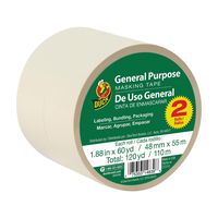 Duck Brand General Purpose Masking Tape - Beige, 1.88 in. x 60 yd., 2-Pack