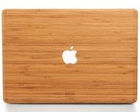 WOODWE Real Wood MacBook Skin for Mac Air 13 inch Non Retina Display | Model: A1237/A1304/A1369/A1466; Early 2008 - Mid 2017 | Bamboo | TOP ONLY