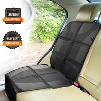 Sunferno Car Seat Protector - Protects Your Car Seat from Baby Car Seat Indents, Dirt and Spills - Waterproof Thick Padded Protector to Keep Your Auto Upholstery Looking New - with 2 Storage Pockets