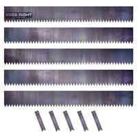 Edge Right - Hammer-in Landscape Edging - 48 inch Strips - 14-Gauge Cor-Ten Steel - 6 inch Depth (5 Pack)