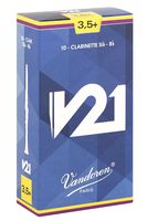 Vandoren CR8035+ Bb Clarinet V21 Reeds Strength 3.5+;  Box of 10