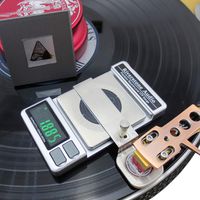 Riverstone Audio Record-Level Turntable Stylus Tracking Force Gauge / Scale, 0.005g Resolution, Measures VTF at Correct LP Record Level Height (2 mm to 3 mm) Color: Silver