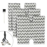 MXZONE Replacement Microfiber Steam Mop Cleaning Pads for Shark Steam Pocket Mops S3500 Series S3550 S3501 S3601 S3601D S3901 S3801 S3801CO(White) (S3973)