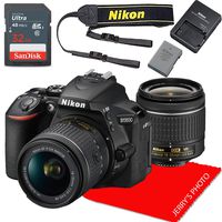Nikon D5600 w/AF-P DX NIKKOR 18-55mm f/3.5-5.6G VR + 32GB Memory Bundle
