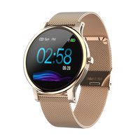 Mintsin1.3" LCD Display Touch Screen Fitness Tracker Watch with Heart Rate and Sleep Monitor, Notification Smartwatch Compatible with 2019 Version Android and iOS (Rose Gold Color)