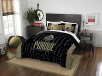 Officially Licensed NCAA Purdue Boilermakers Modern Take Full/Queen Comforter and 2 Sham Set