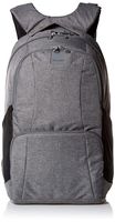 Pacsafe Metrosafe LS450 25 Liter Anti Theft Laptop Backpack - with Padded 15" Laptop Sleeve, Adjustable Shoulder Straps, Patented Security Technology (Dark Tweed Grey)