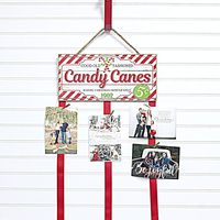 Christmas Card Holder - Candy Canes