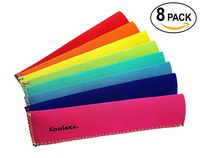 Kooleez - #1 The Original Neoprene Full Length Freezer Pop Sleeves Ice Pop Sleeves 8-Pack