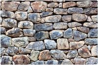 IMAGINE WORK SURFACE Huge Ultra-Thin 24" x 36" Non-Slip Desk Pad Made in USA - Stone Wall - Machu Picchu