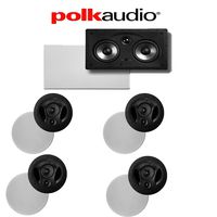 (4) Polk Audio 90-RT + (1) Polk Audio 255C-RT 5.0 High Performance in-Wall/in-Ceiling Home Theater System