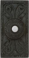 Craftmade PB3037-WB Designer Surface Mount Lighted Doorbell LED Push Button, Weathered Black (5.25"H x 2.63"W)
