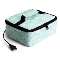 HotLogic 16801056-AF Food Warming Tote, Lunch, Aqua Floral