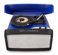 Crosley CR6010A-BL 3-Speed Collegiate Portable USB-Enabled Turntable - Blue