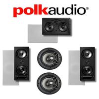 Polk Audio 265-LS + Polk Audio V80 + Polk Audio 255C-LS 5.0 Vanishing Series in-Wall/in-Ceiling Home Theater System