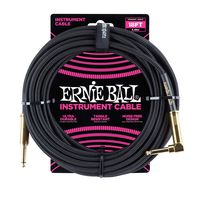 Ernie Ball Instrument Cable, Black, 18 ft. (P06086)