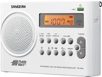 Sangean PR-D9W AM/FM Weather Alert Rechargeable Portable Radio