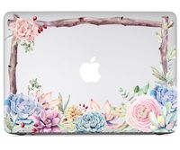 Macbook Skin Pastel Succulent Garden- FULL SET Skin kase (13" Retina)