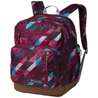 Columbia Unisex Laptop 15" Northern Pass II Backpack Daypack (Wine Berry Geo Dashed Camo)