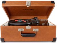 Crosley CR6249A-TA Keepsake Portable USB Turntable with Software for Ripping & Editing Audio, Tan